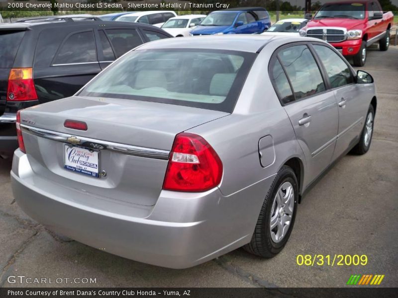 Silverstone Metallic / Titanium Gray 2008 Chevrolet Malibu Classic LS Sedan