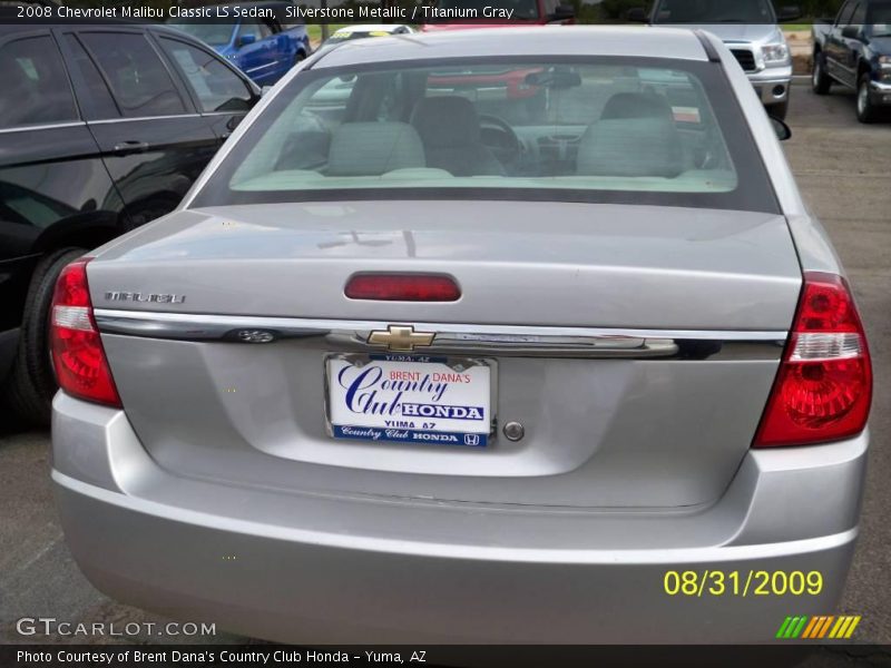 Silverstone Metallic / Titanium Gray 2008 Chevrolet Malibu Classic LS Sedan