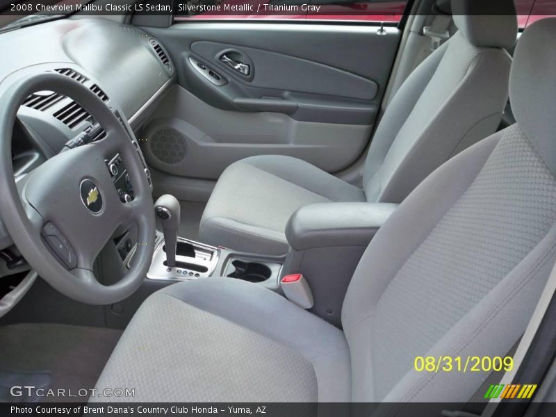 Silverstone Metallic / Titanium Gray 2008 Chevrolet Malibu Classic LS Sedan