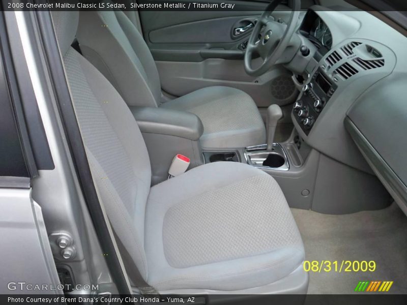 Silverstone Metallic / Titanium Gray 2008 Chevrolet Malibu Classic LS Sedan
