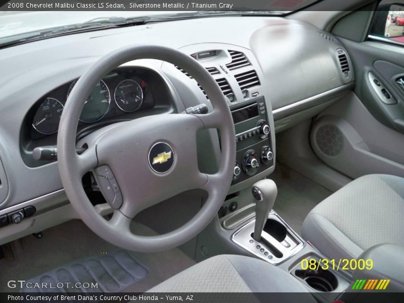 Silverstone Metallic / Titanium Gray 2008 Chevrolet Malibu Classic LS Sedan