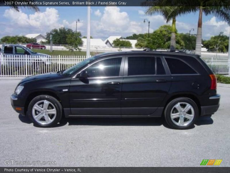 Brilliant Black / Pastel Slate Gray 2007 Chrysler Pacifica Signature Series