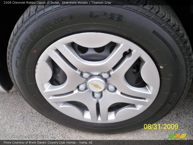 Silverstone Metallic / Titanium Gray 2008 Chevrolet Malibu Classic LS Sedan