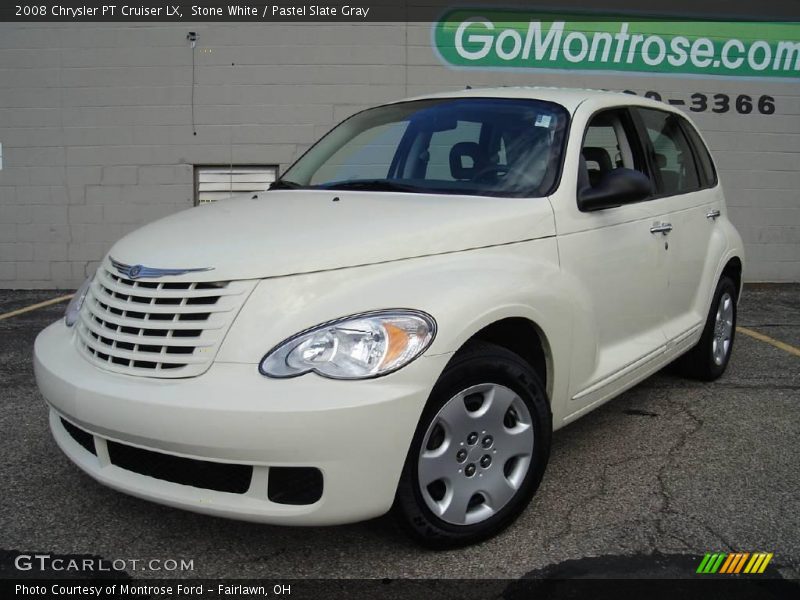Stone White / Pastel Slate Gray 2008 Chrysler PT Cruiser LX