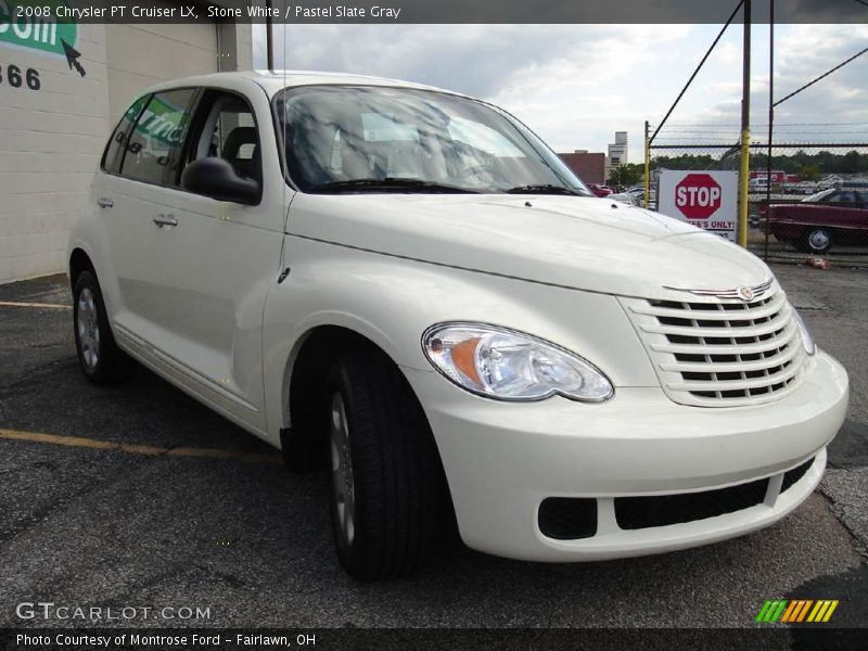 Stone White / Pastel Slate Gray 2008 Chrysler PT Cruiser LX