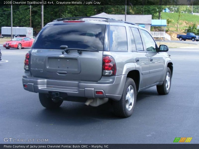 Graystone Metallic / Light Gray 2008 Chevrolet TrailBlazer LS 4x4