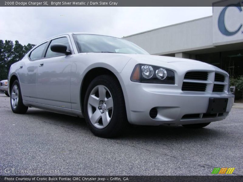 Bright Silver Metallic / Dark Slate Gray 2008 Dodge Charger SE