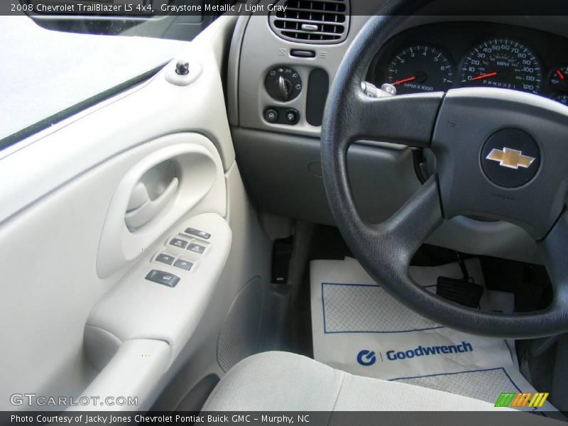 Graystone Metallic / Light Gray 2008 Chevrolet TrailBlazer LS 4x4