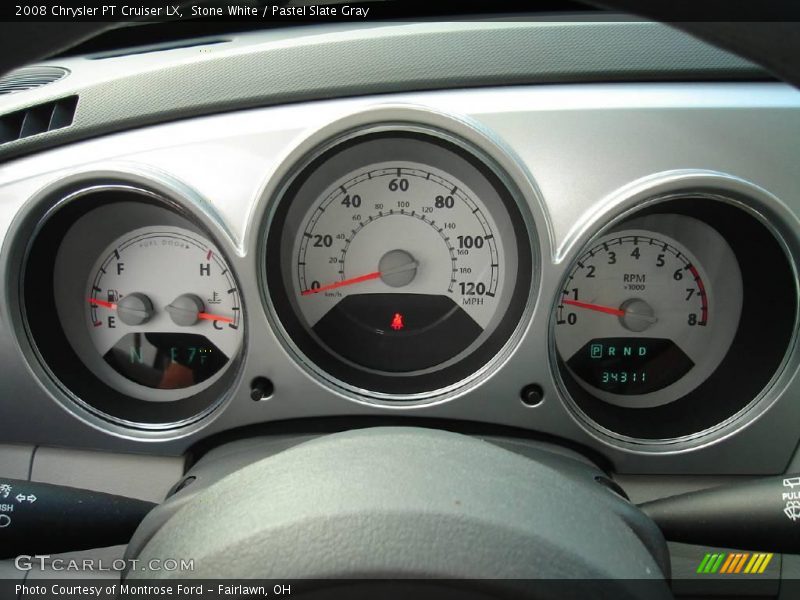 Stone White / Pastel Slate Gray 2008 Chrysler PT Cruiser LX