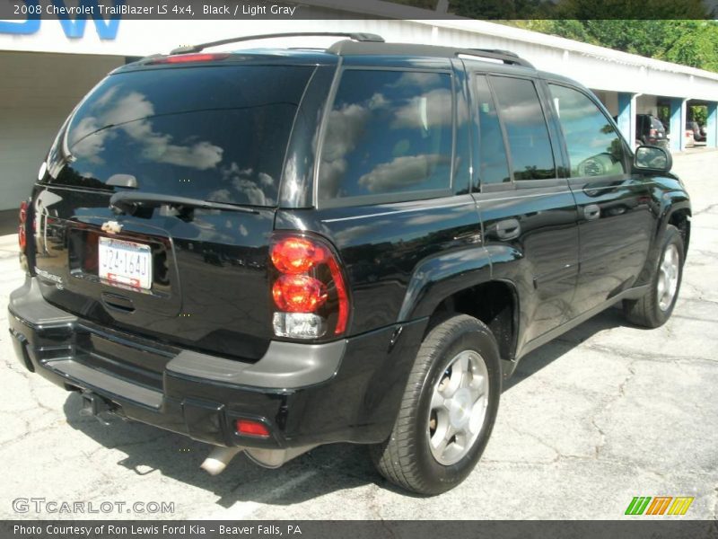 Black / Light Gray 2008 Chevrolet TrailBlazer LS 4x4