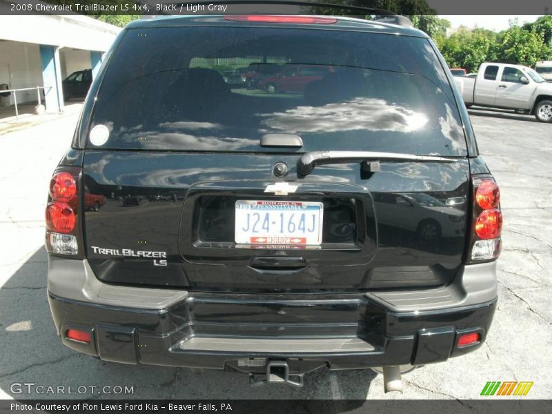 Black / Light Gray 2008 Chevrolet TrailBlazer LS 4x4