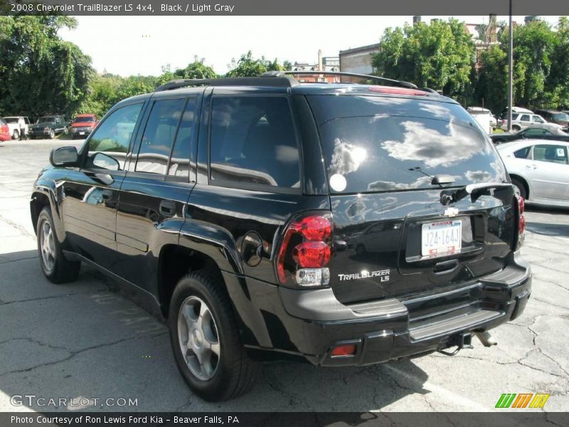Black / Light Gray 2008 Chevrolet TrailBlazer LS 4x4