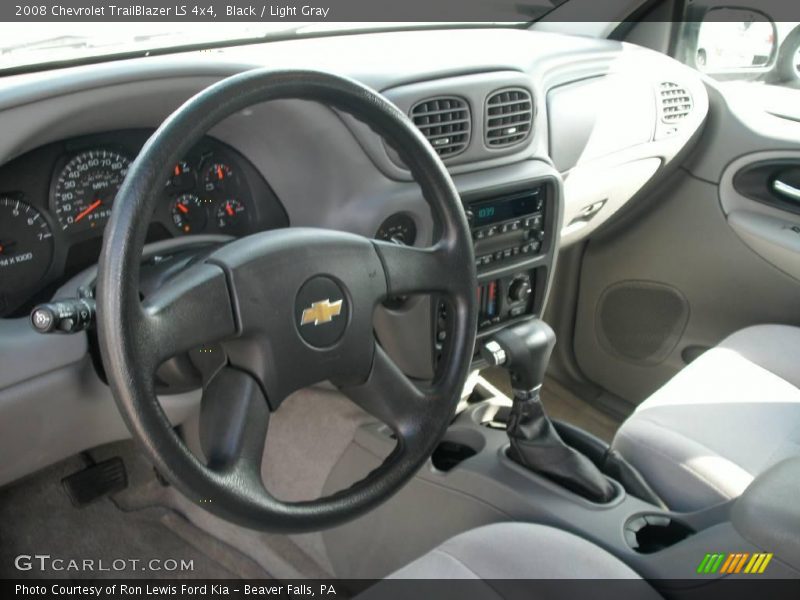 Black / Light Gray 2008 Chevrolet TrailBlazer LS 4x4