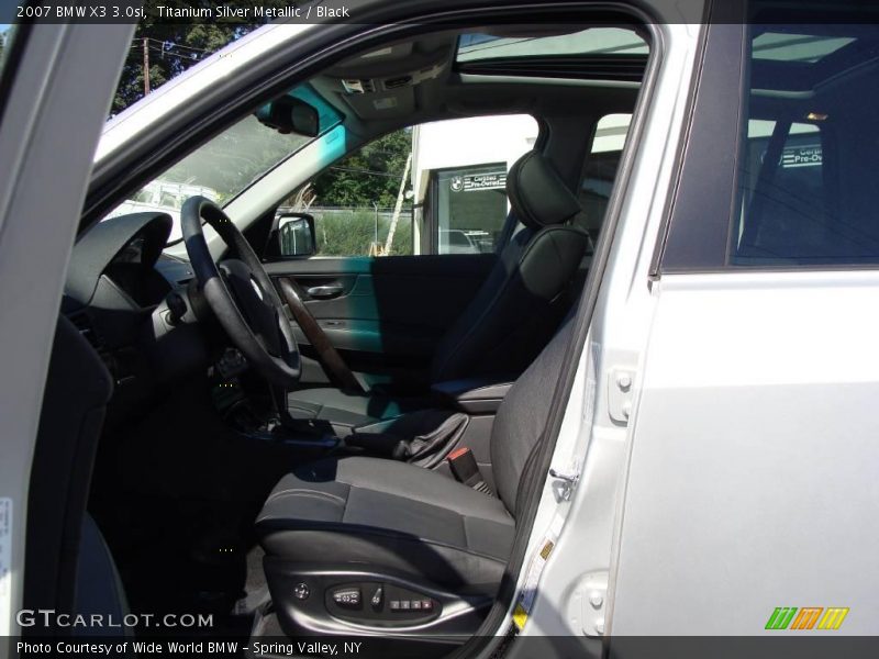 Titanium Silver Metallic / Black 2007 BMW X3 3.0si