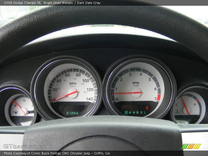 Bright Silver Metallic / Dark Slate Gray 2008 Dodge Charger SE