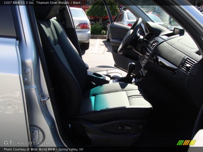 Titanium Silver Metallic / Black 2007 BMW X3 3.0si