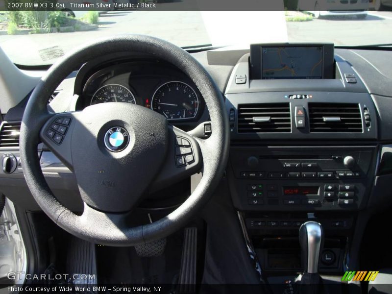 Titanium Silver Metallic / Black 2007 BMW X3 3.0si