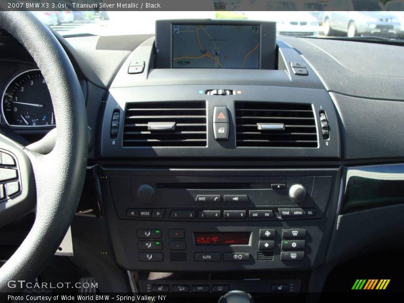 Titanium Silver Metallic / Black 2007 BMW X3 3.0si
