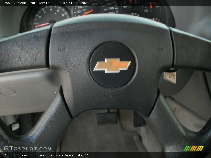 Black / Light Gray 2008 Chevrolet TrailBlazer LS 4x4