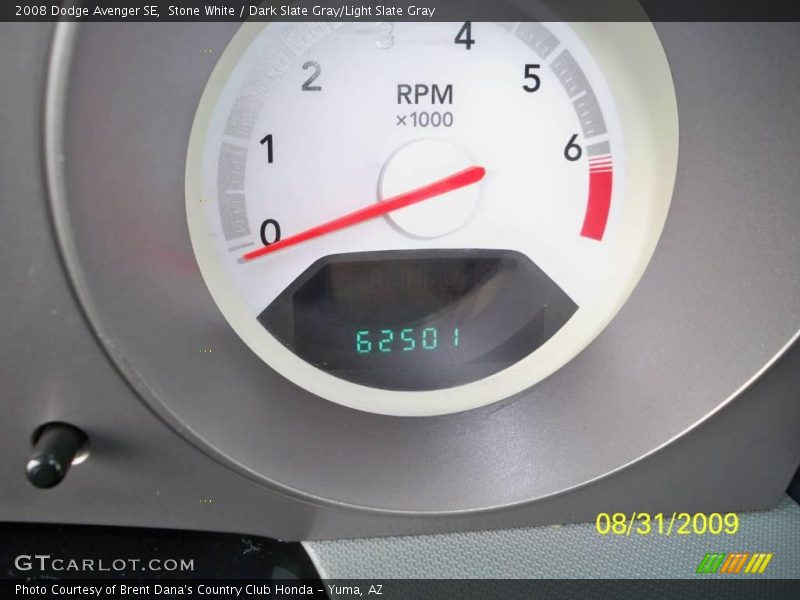 Stone White / Dark Slate Gray/Light Slate Gray 2008 Dodge Avenger SE