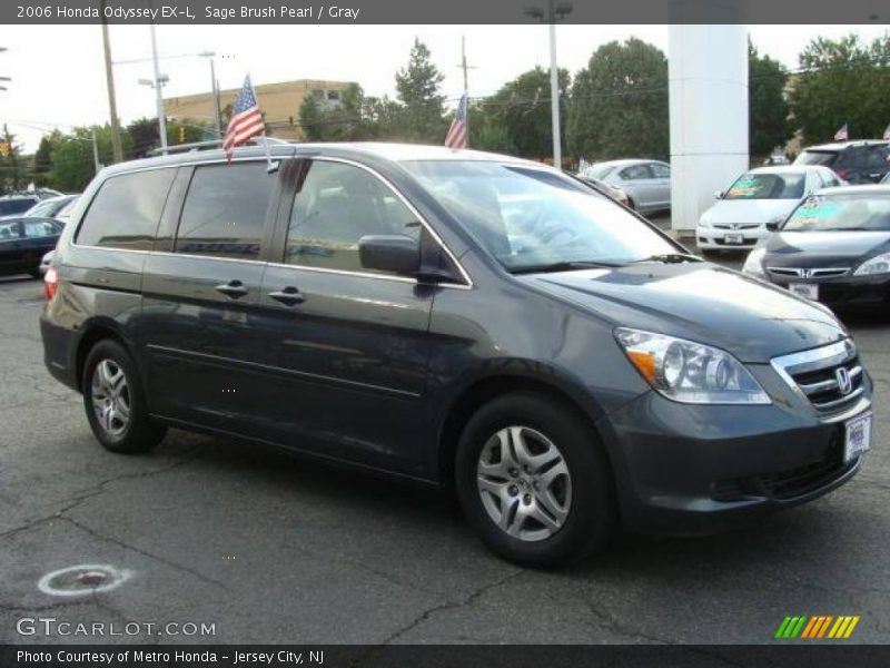 Sage Brush Pearl / Gray 2006 Honda Odyssey EX-L