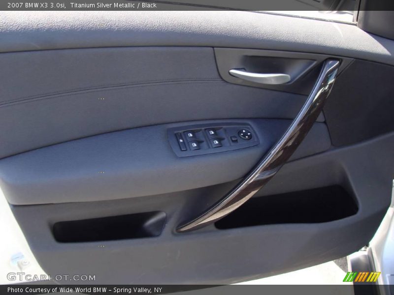 Titanium Silver Metallic / Black 2007 BMW X3 3.0si