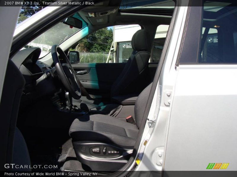 Titanium Silver Metallic / Black 2007 BMW X3 3.0si