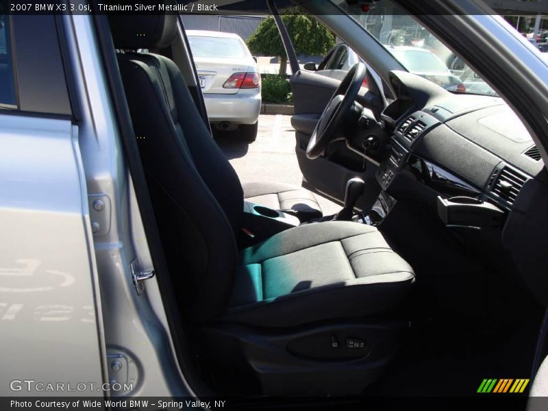 Titanium Silver Metallic / Black 2007 BMW X3 3.0si