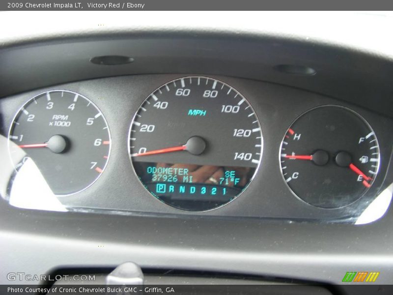 Victory Red / Ebony 2009 Chevrolet Impala LT