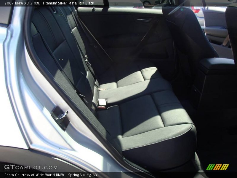 Titanium Silver Metallic / Black 2007 BMW X3 3.0si