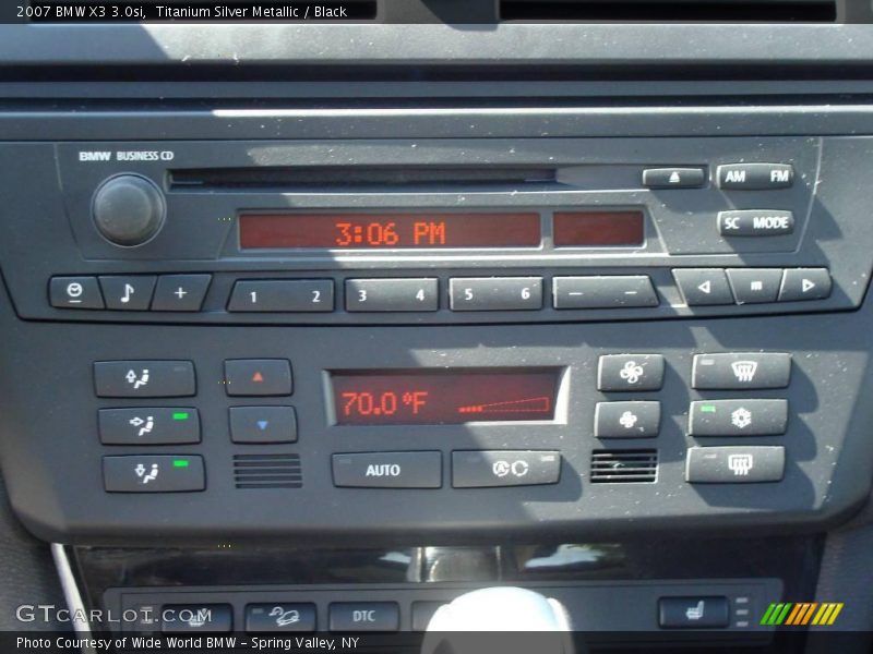 Titanium Silver Metallic / Black 2007 BMW X3 3.0si