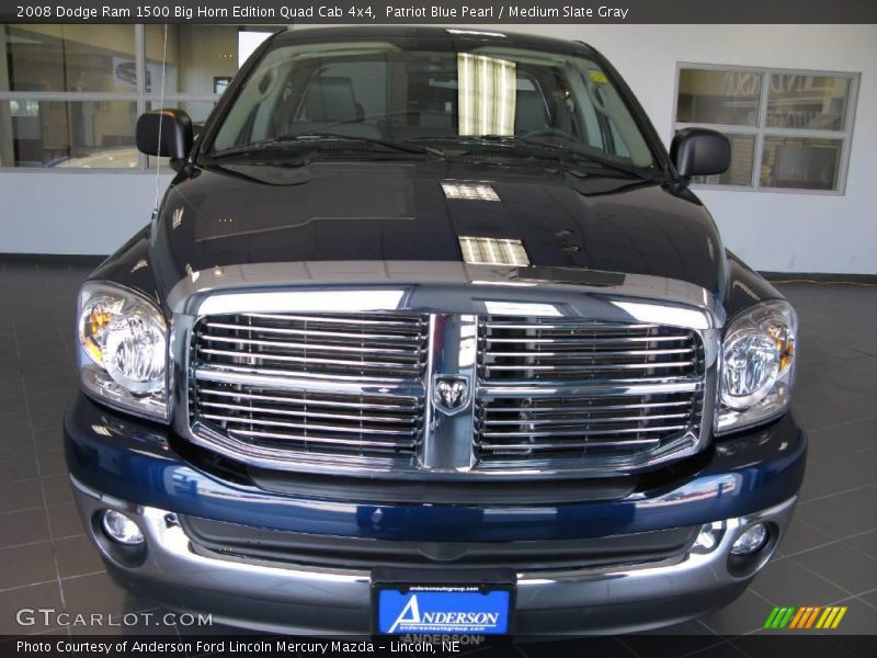 Patriot Blue Pearl / Medium Slate Gray 2008 Dodge Ram 1500 Big Horn Edition Quad Cab 4x4
