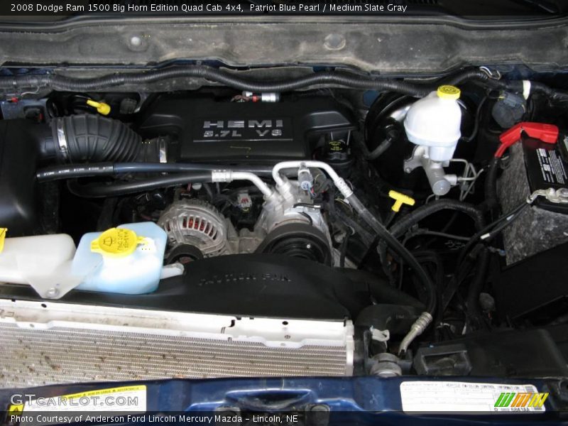 Patriot Blue Pearl / Medium Slate Gray 2008 Dodge Ram 1500 Big Horn Edition Quad Cab 4x4