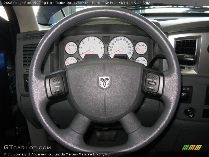 Patriot Blue Pearl / Medium Slate Gray 2008 Dodge Ram 1500 Big Horn Edition Quad Cab 4x4