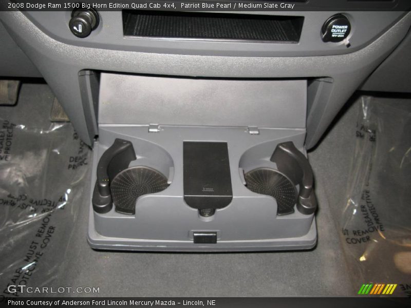 Patriot Blue Pearl / Medium Slate Gray 2008 Dodge Ram 1500 Big Horn Edition Quad Cab 4x4