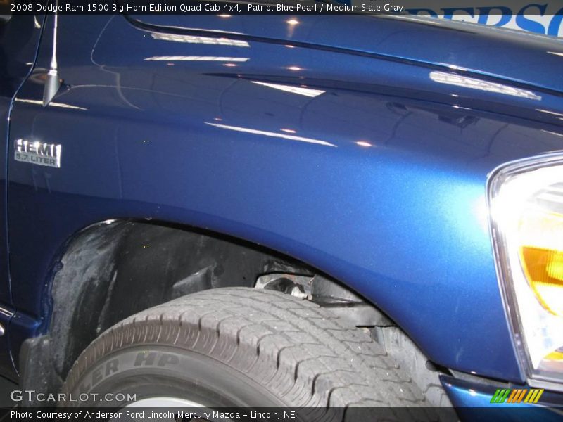 Patriot Blue Pearl / Medium Slate Gray 2008 Dodge Ram 1500 Big Horn Edition Quad Cab 4x4