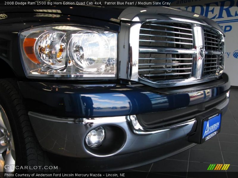 Patriot Blue Pearl / Medium Slate Gray 2008 Dodge Ram 1500 Big Horn Edition Quad Cab 4x4