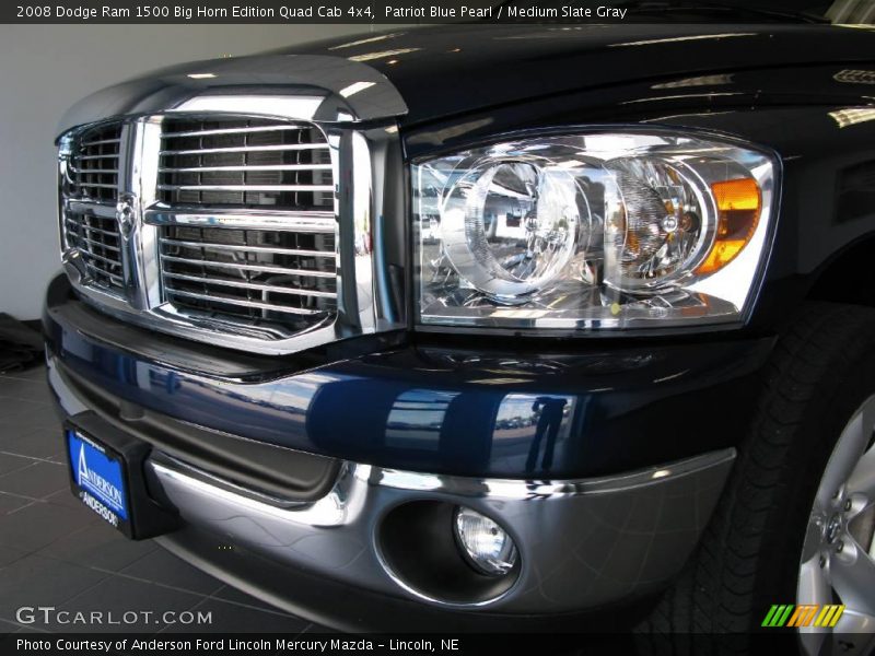 Patriot Blue Pearl / Medium Slate Gray 2008 Dodge Ram 1500 Big Horn Edition Quad Cab 4x4