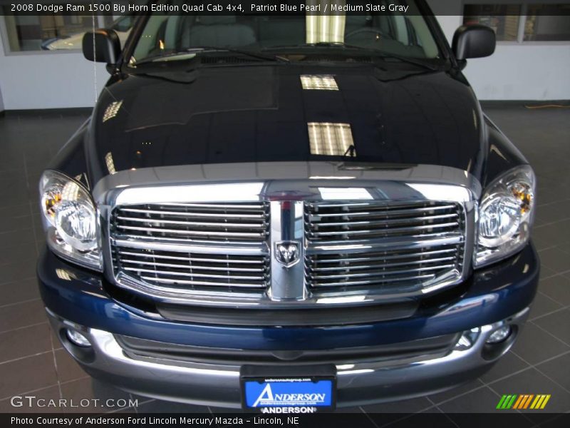 Patriot Blue Pearl / Medium Slate Gray 2008 Dodge Ram 1500 Big Horn Edition Quad Cab 4x4