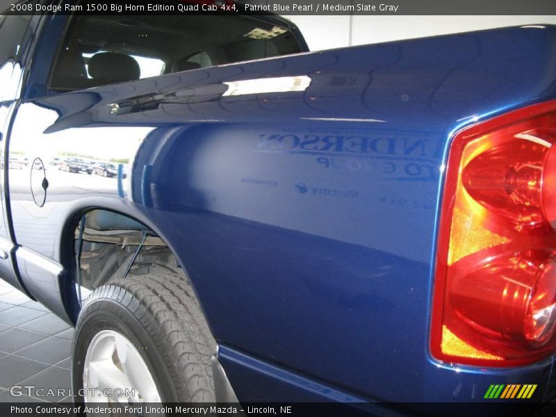 Patriot Blue Pearl / Medium Slate Gray 2008 Dodge Ram 1500 Big Horn Edition Quad Cab 4x4