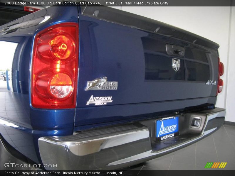 Patriot Blue Pearl / Medium Slate Gray 2008 Dodge Ram 1500 Big Horn Edition Quad Cab 4x4