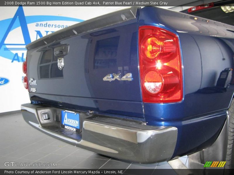 Patriot Blue Pearl / Medium Slate Gray 2008 Dodge Ram 1500 Big Horn Edition Quad Cab 4x4