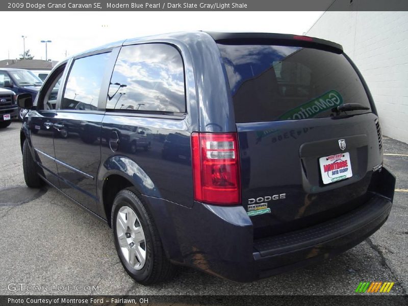 Modern Blue Pearl / Dark Slate Gray/Light Shale 2009 Dodge Grand Caravan SE