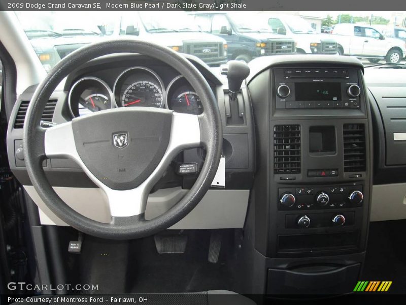 Modern Blue Pearl / Dark Slate Gray/Light Shale 2009 Dodge Grand Caravan SE