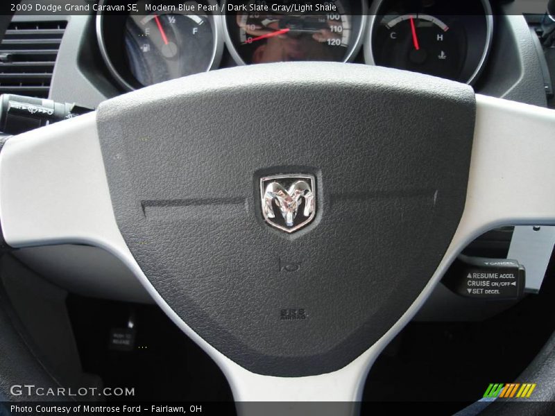 Modern Blue Pearl / Dark Slate Gray/Light Shale 2009 Dodge Grand Caravan SE