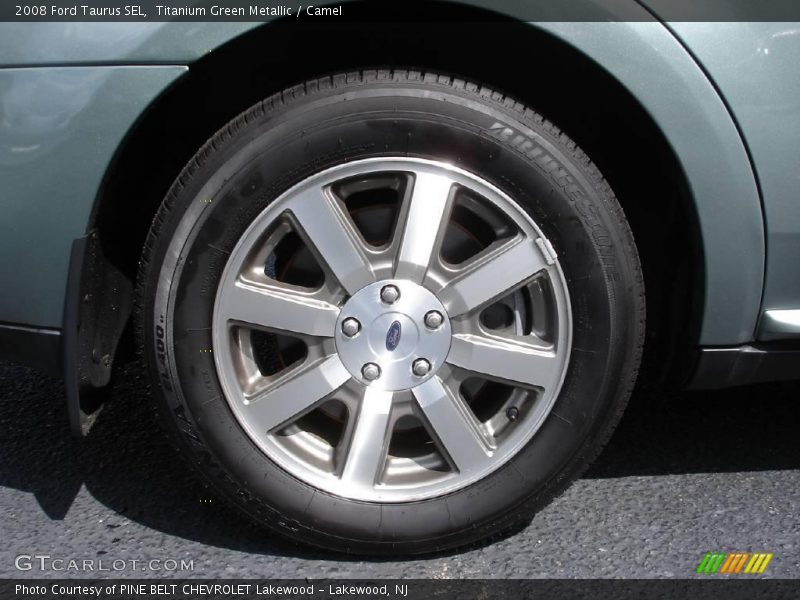 Titanium Green Metallic / Camel 2008 Ford Taurus SEL