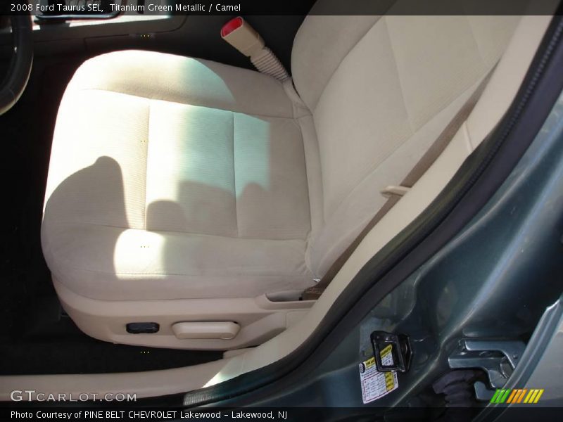 Titanium Green Metallic / Camel 2008 Ford Taurus SEL