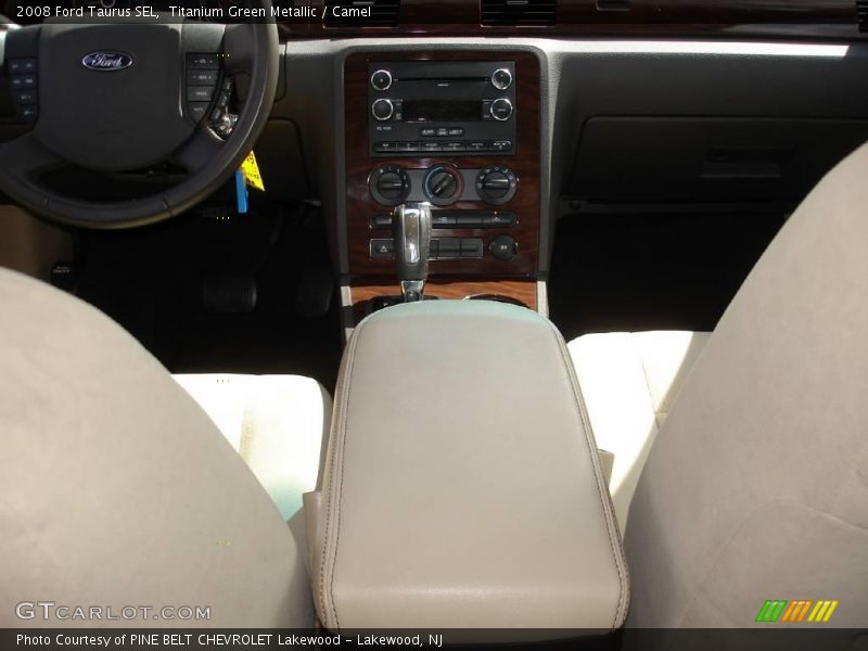 Titanium Green Metallic / Camel 2008 Ford Taurus SEL