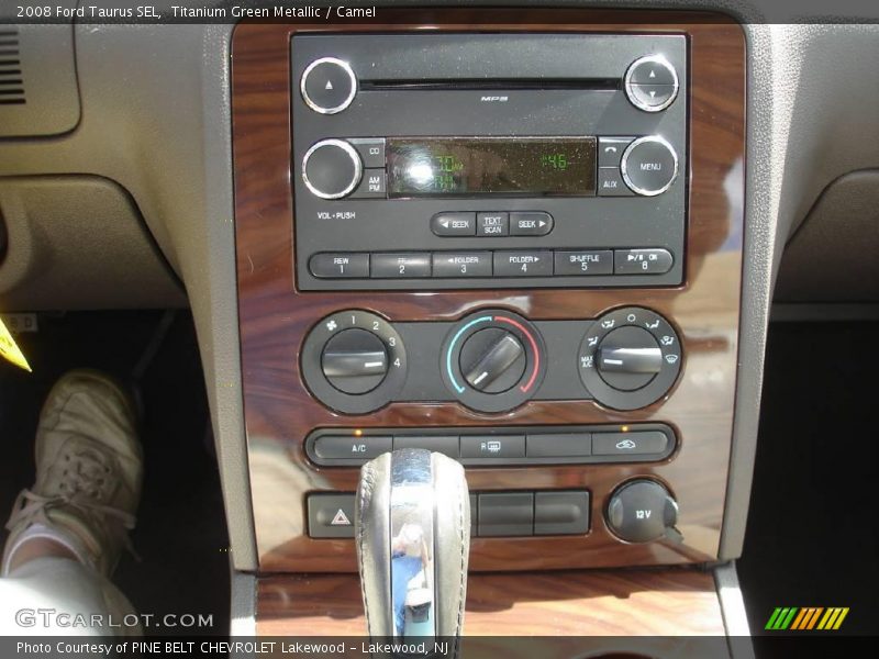 Titanium Green Metallic / Camel 2008 Ford Taurus SEL