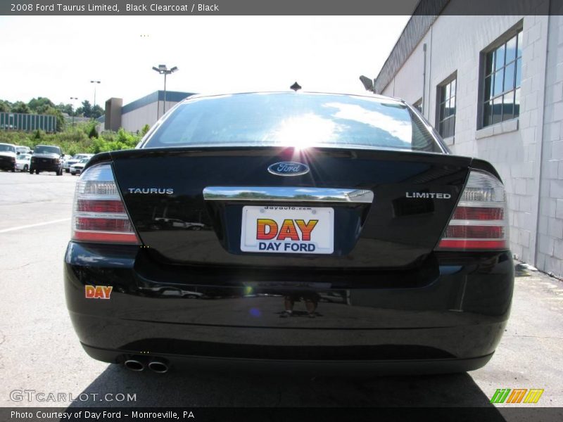 Black Clearcoat / Black 2008 Ford Taurus Limited